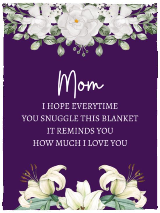 MOM FLOWER BLANKET | MOTHER'S DAY GIFT