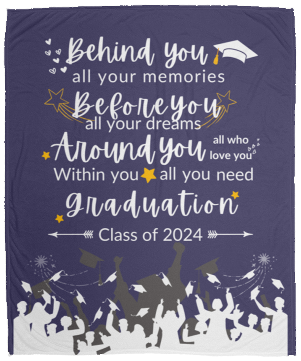 Grad Blanket | Graduation Gift | Keepsake Memories