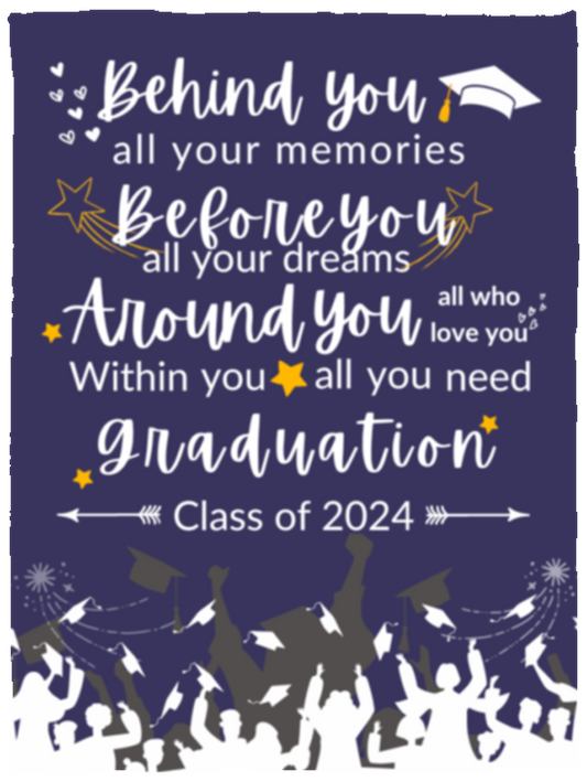 Grad Blanket | Graduation Gift | Keepsake Memories