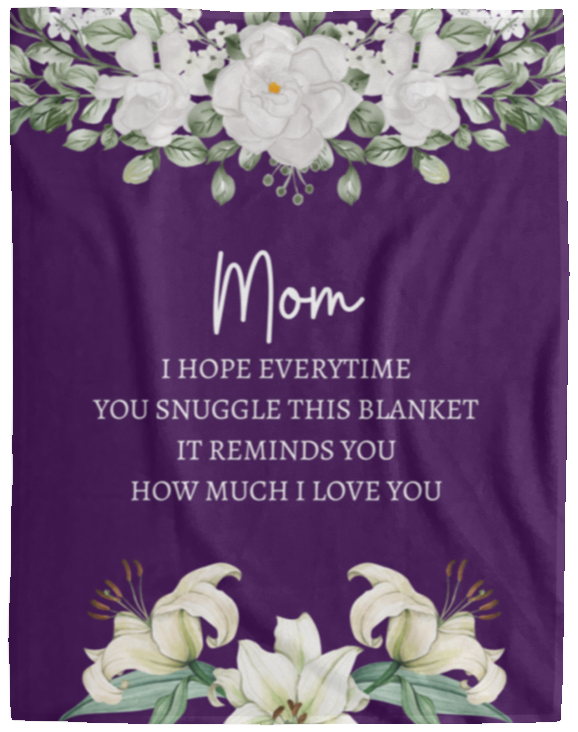 MOM FLOWER BLANKET | MOTHER'S DAY GIFT