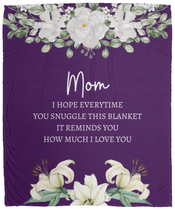 MOM FLOWER BLANKET | MOTHER'S DAY GIFT