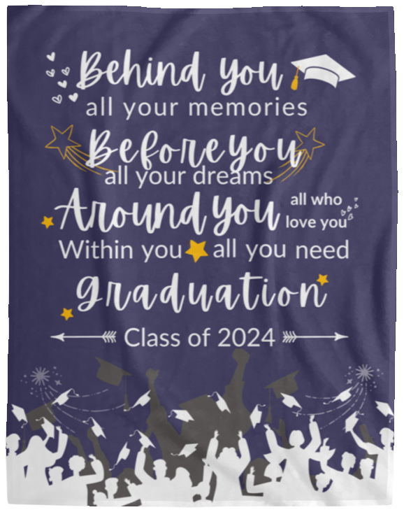 Grad Blanket | Graduation Gift | Keepsake Memories