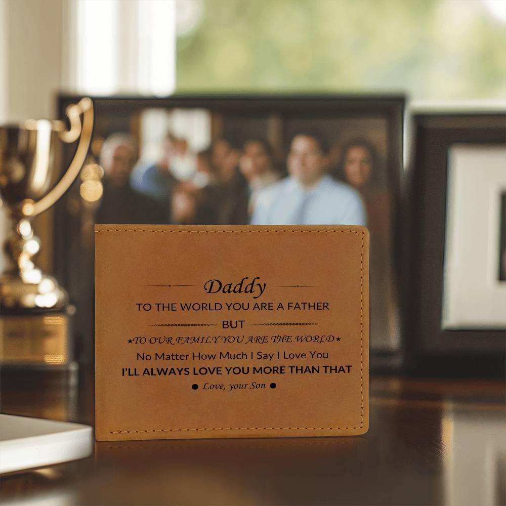 Daddy To Our Family You Mean the World | Father Appreciation | Father's Day | Gifts for Dad