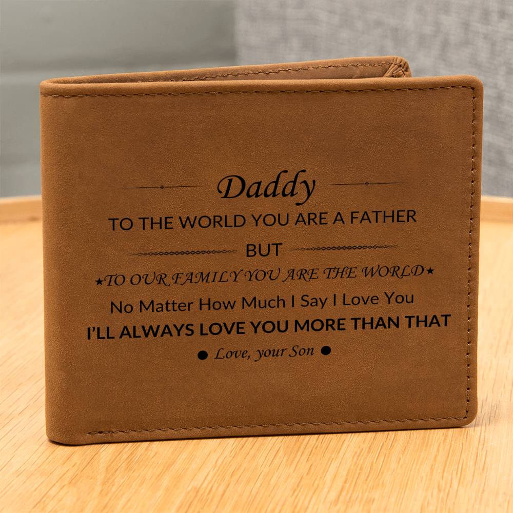 Daddy To Our Family You Mean the World | Father Appreciation | Father's Day | Gifts for Dad