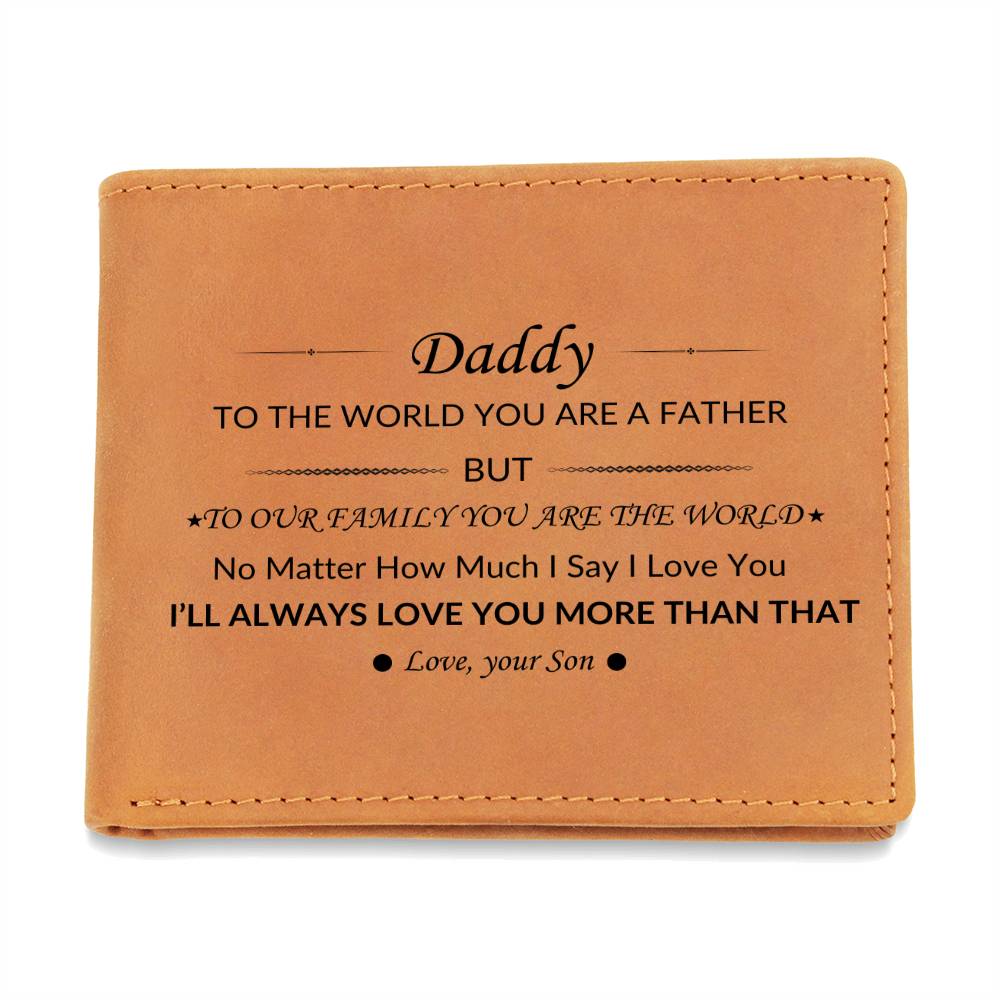 Daddy To Our Family You Mean the World | Father Appreciation | Father's Day | Gifts for Dad