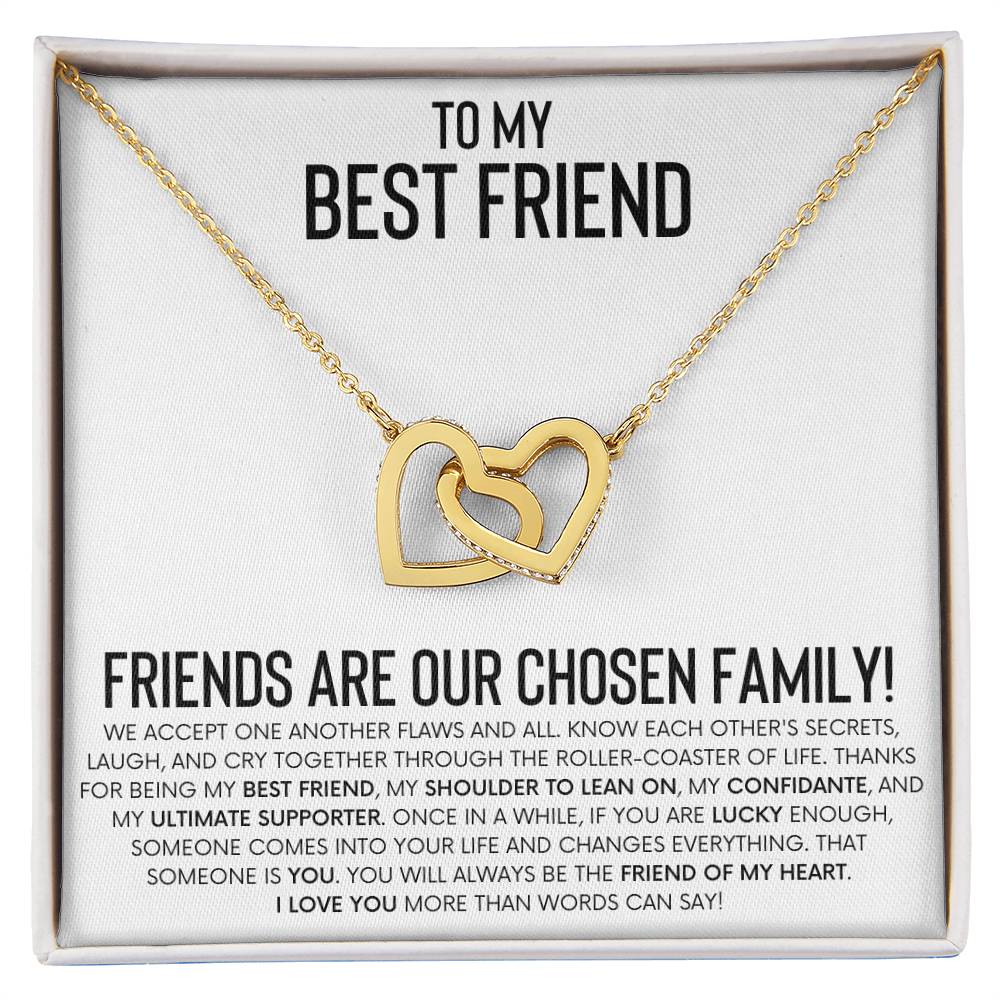 Interlocking Hearts Necklace for Best Friend – A Heartfelt Gift of Friendship and Love