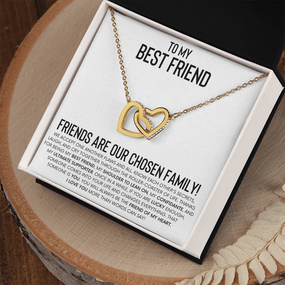 Interlocking Hearts Necklace for Best Friend – A Heartfelt Gift of Friendship and Love