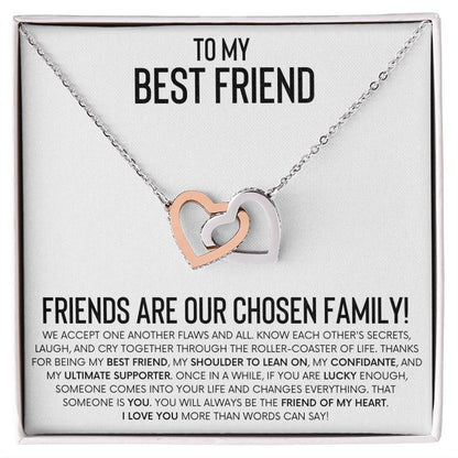 Interlocking Hearts Necklace for Best Friend – A Heartfelt Gift of Friendship and Love