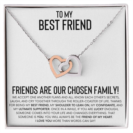 Interlocking Hearts Necklace for Best Friend – A Heartfelt Gift of Friendship and Love