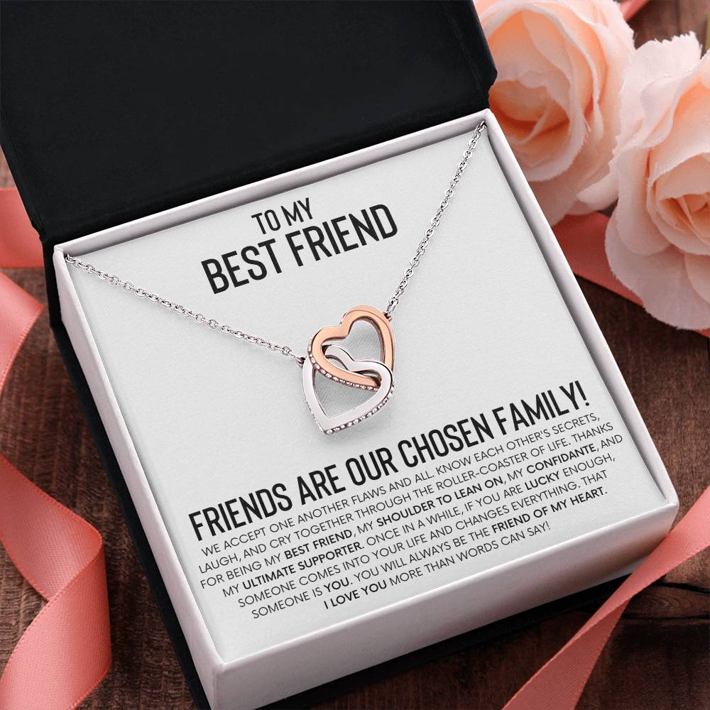 Interlocking Hearts Necklace for Best Friend – A Heartfelt Gift of Friendship and Love