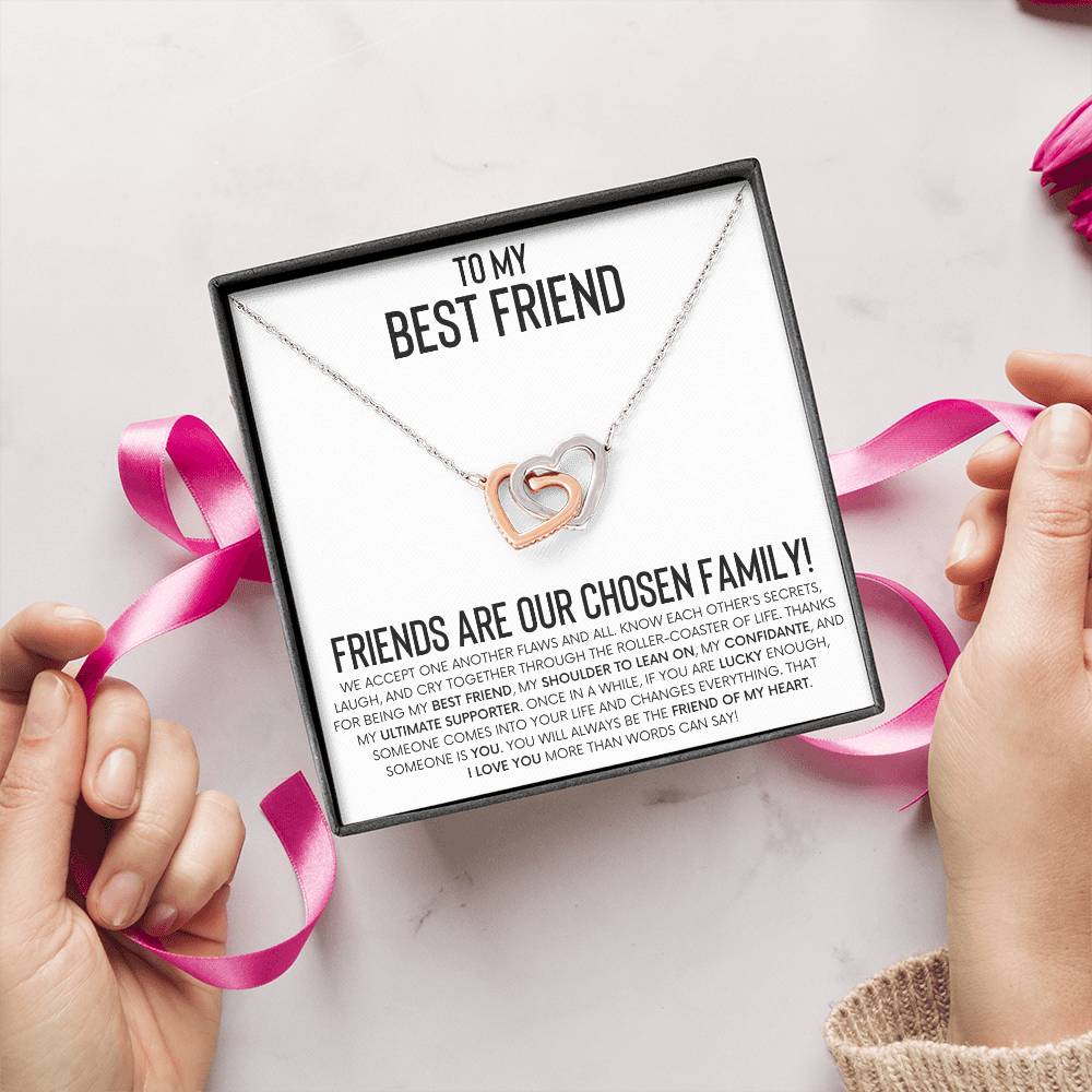 Interlocking Hearts Necklace for Best Friend – A Heartfelt Gift of Friendship and Love