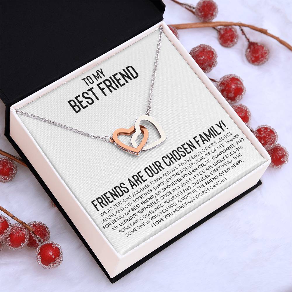 Interlocking Hearts Necklace for Best Friend – A Heartfelt Gift of Friendship and Love