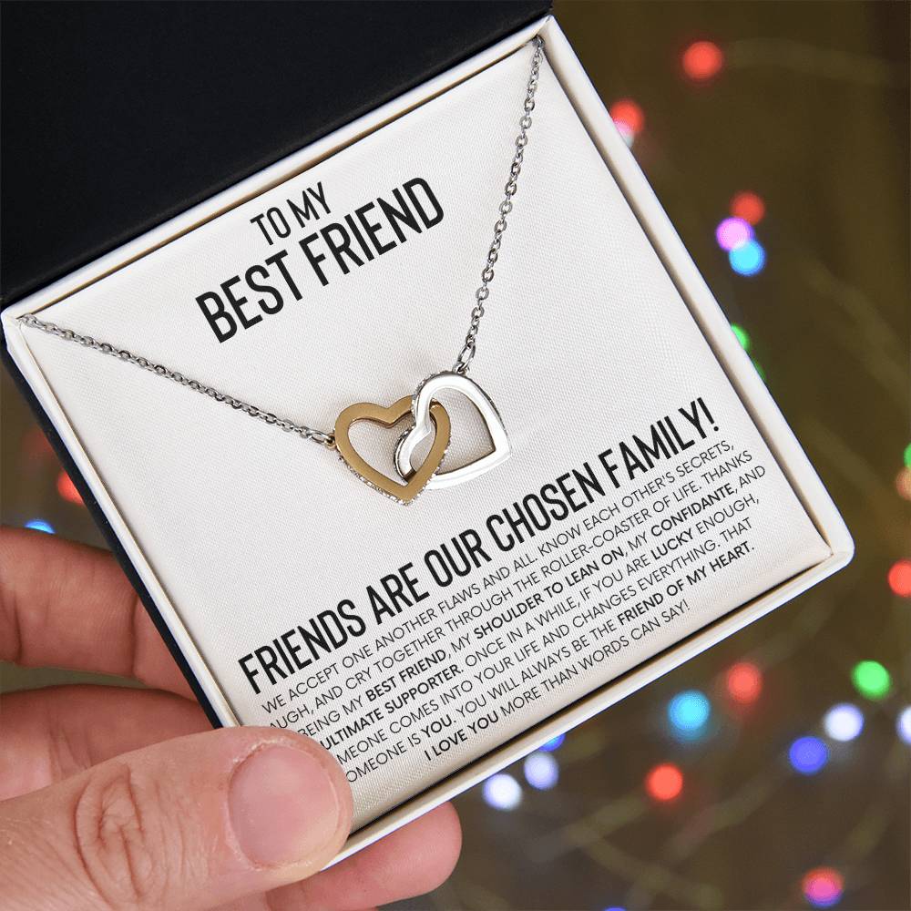 Interlocking Hearts Necklace for Best Friend – A Heartfelt Gift of Friendship and Love