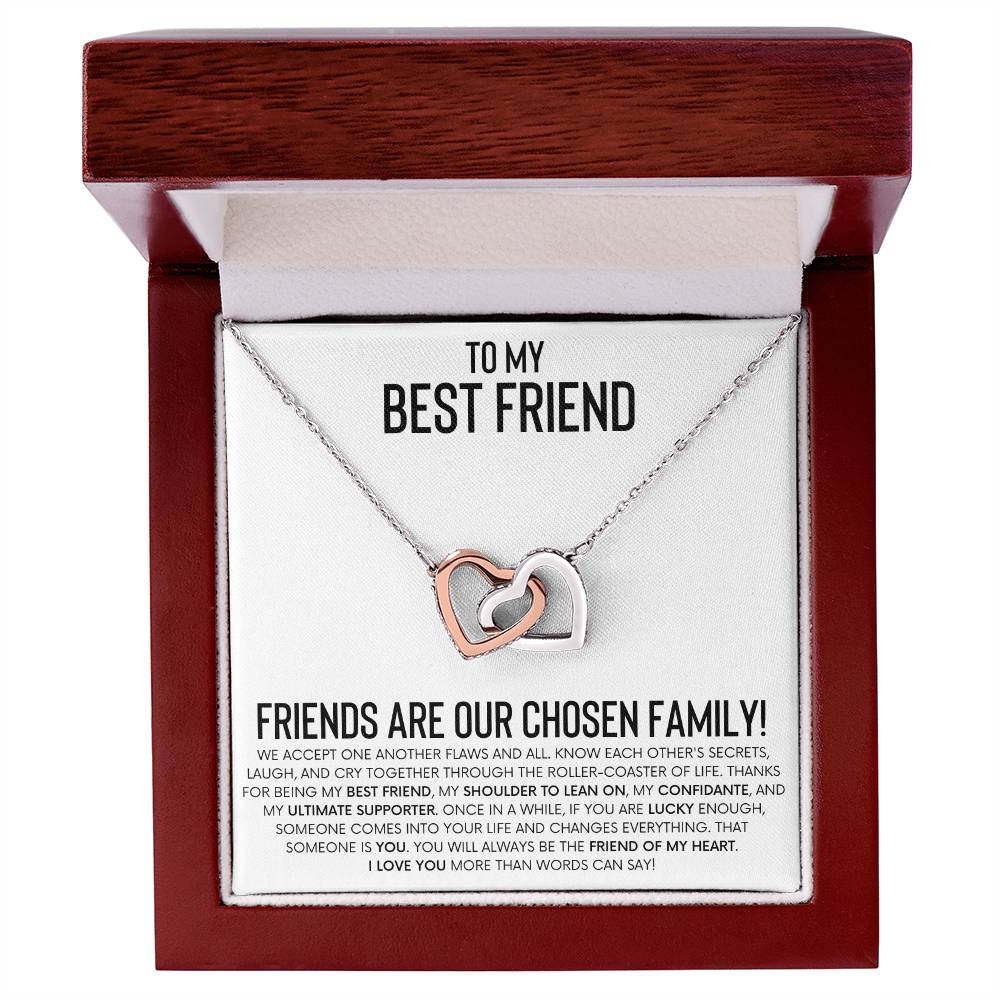 Interlocking Hearts Necklace for Best Friend – A Heartfelt Gift of Friendship and Love