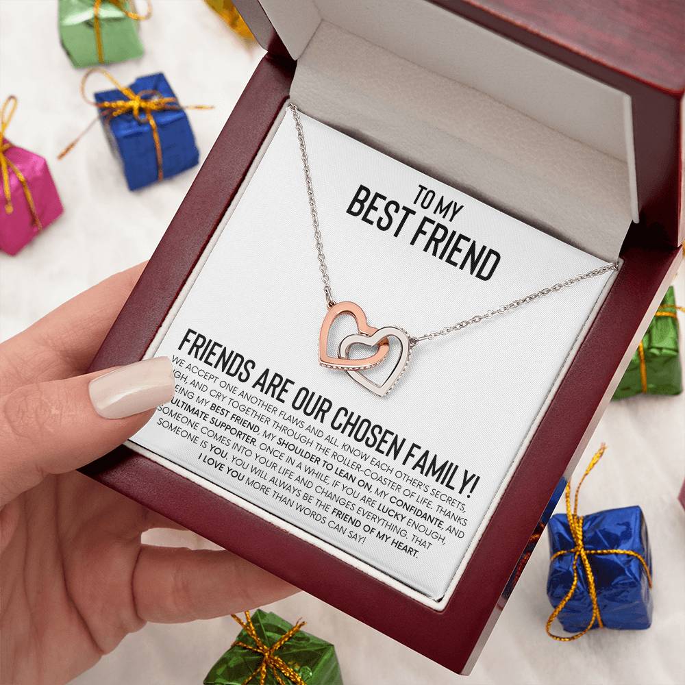 Interlocking Hearts Necklace for Best Friend – A Heartfelt Gift of Friendship and Love