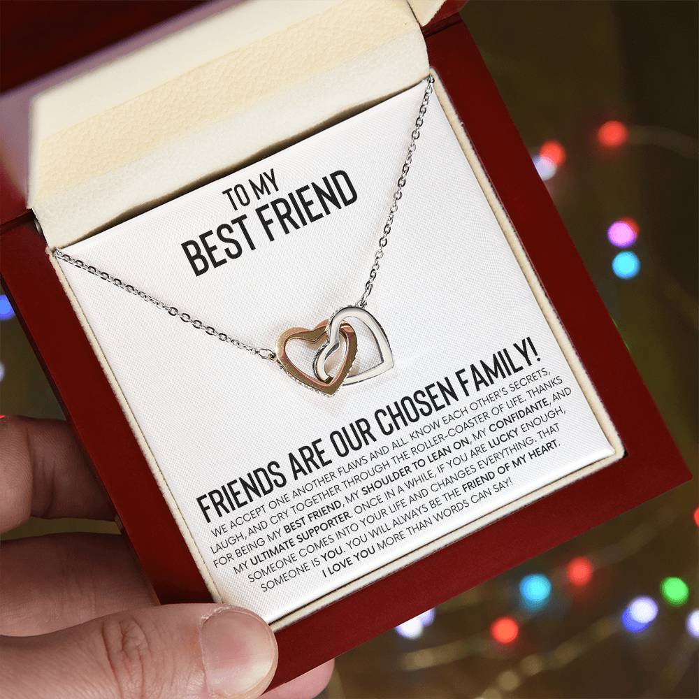 Interlocking Hearts Necklace for Best Friend – A Heartfelt Gift of Friendship and Love