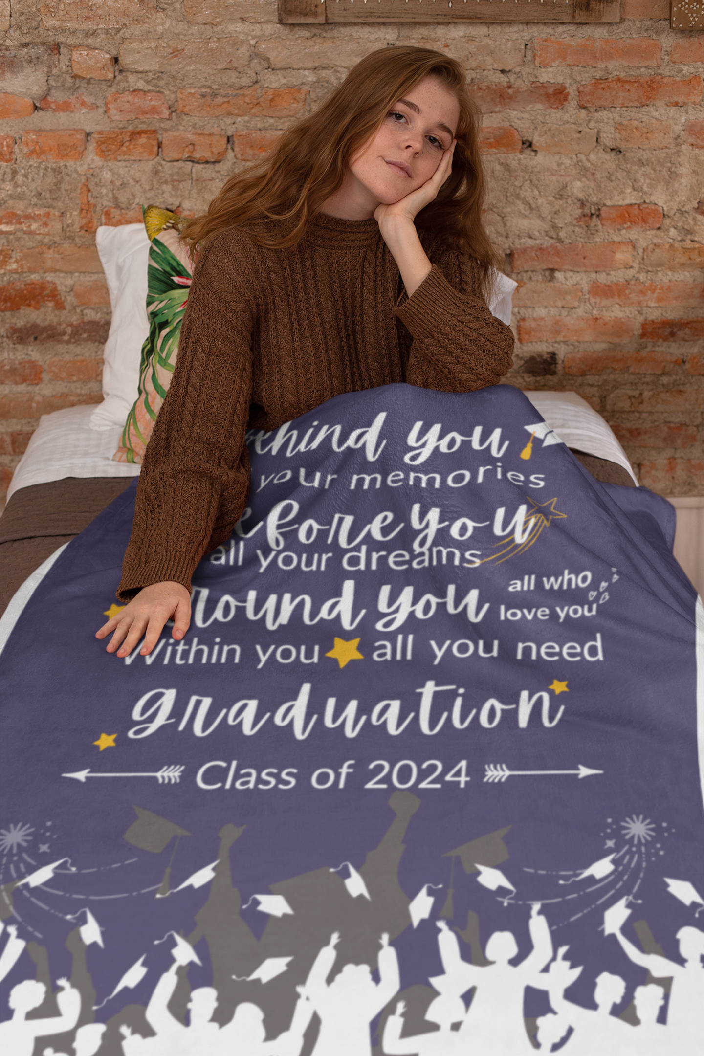 Grad Blanket | Graduation Gift | Keepsake Memories