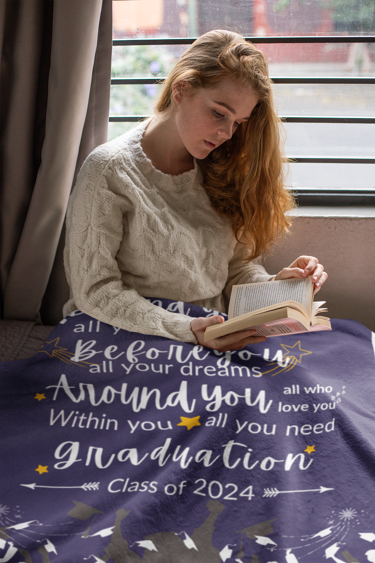 Grad Blanket | Graduation Gift | Keepsake Memories