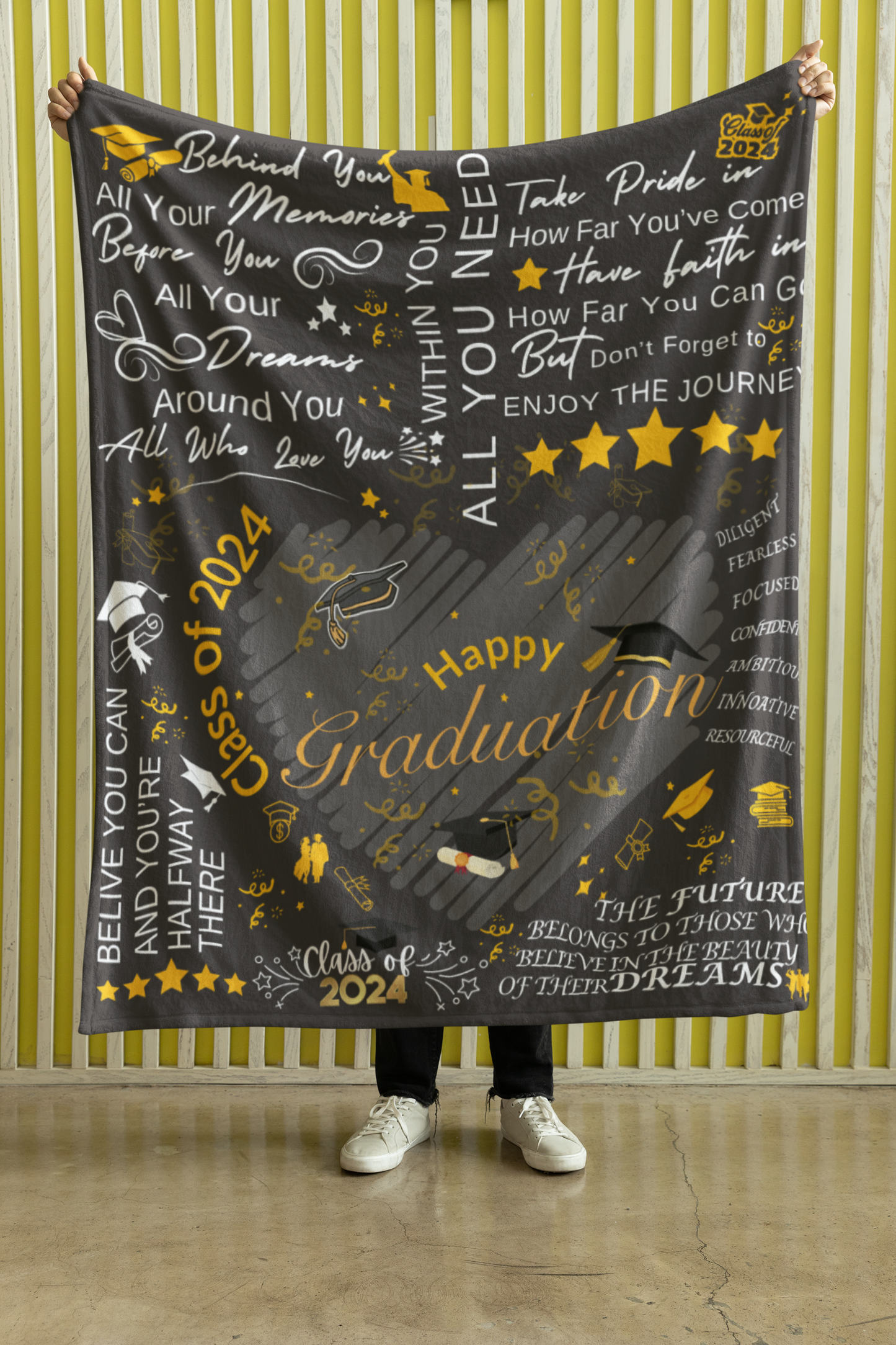 Grad Blanket | Graduation Gift | Keepsake Memories