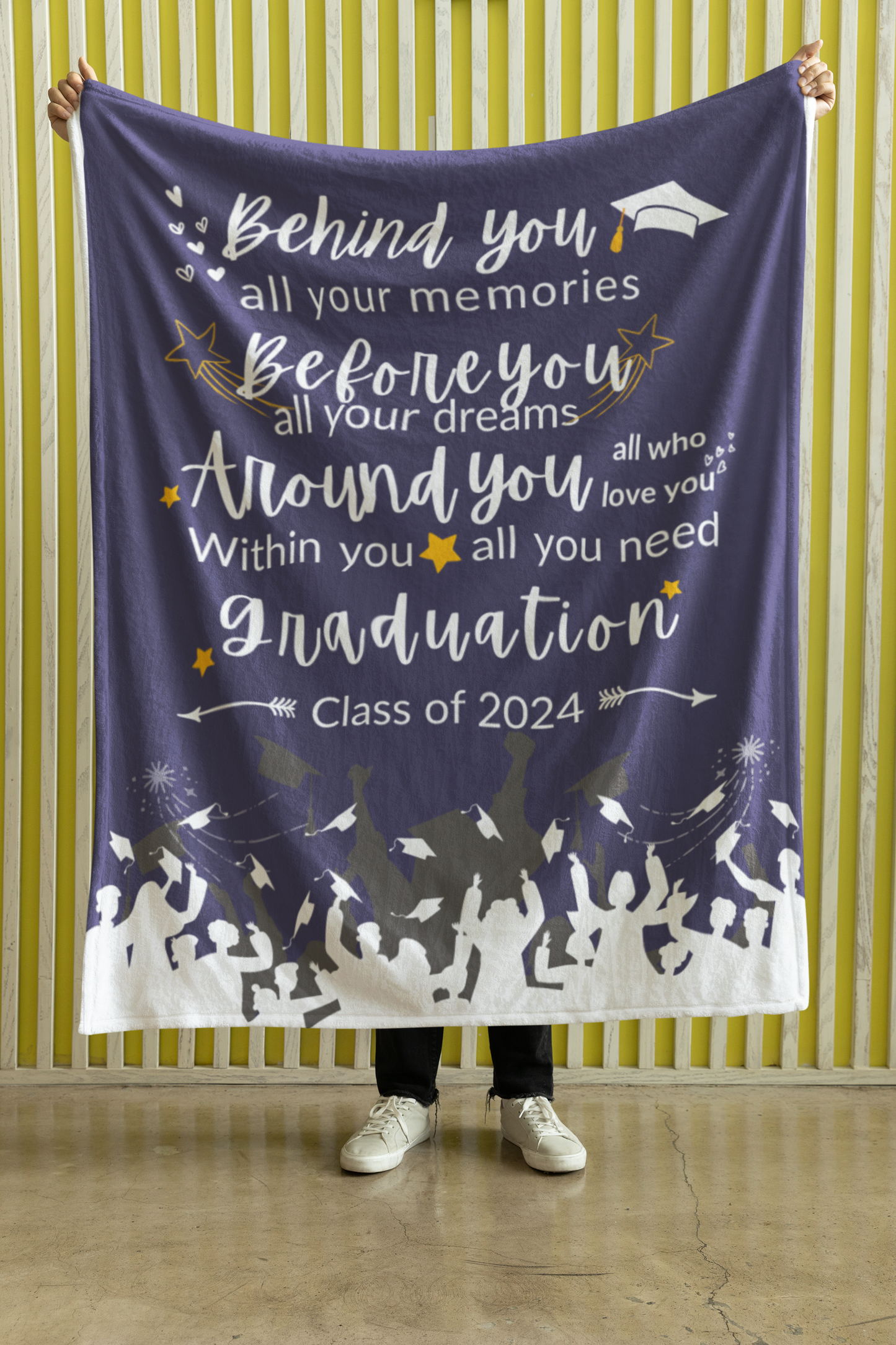 Grad Blanket | Graduation Gift | Keepsake Memories