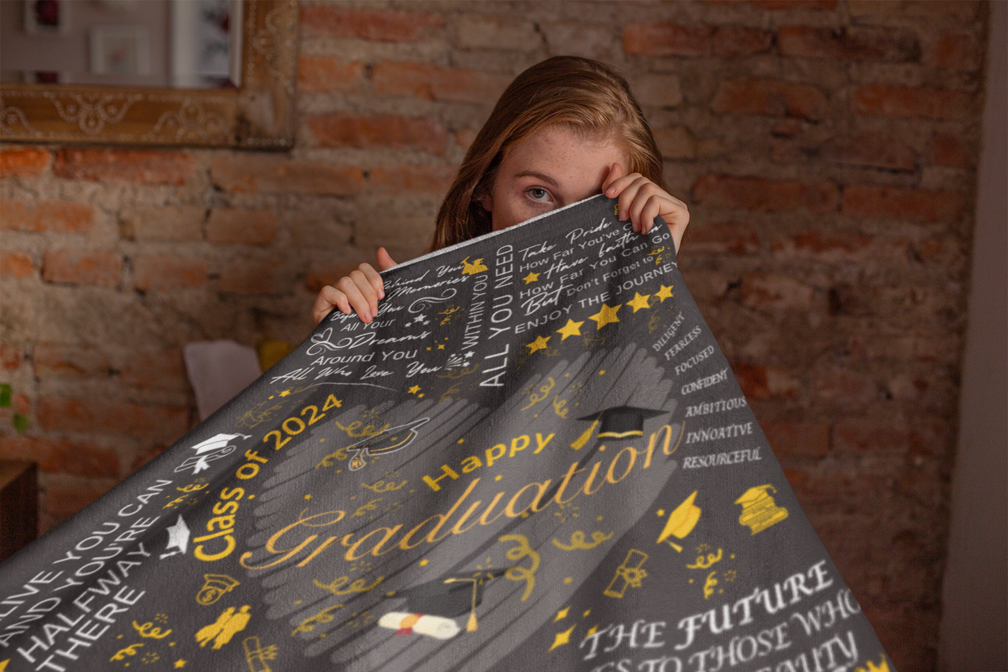 Grad Blanket | Graduation Gift | Keepsake Memories