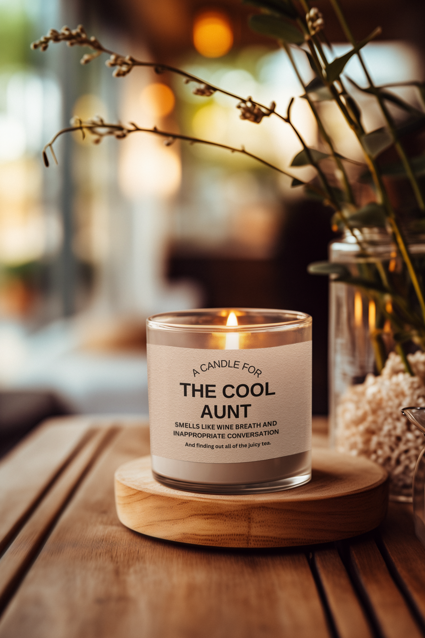 The Cool Aunt Soy Candle | Aunt's Birthday | Mother's Day | Gifts for Aunts